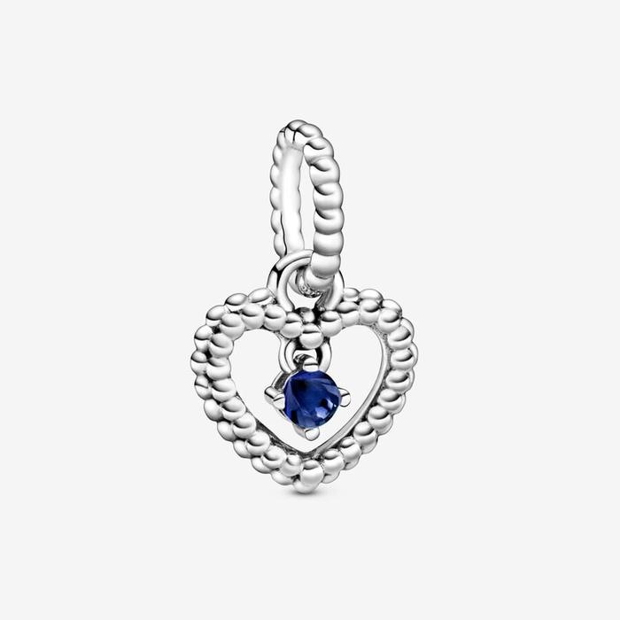 Charm pendente Cuore blu Settembre