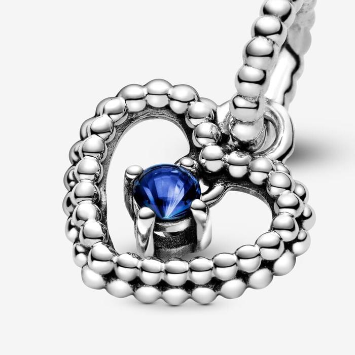 Charm pendente Cuore blu Settembre