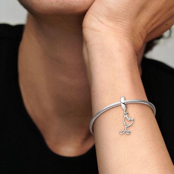 Charm Pendente Stetoscopio Cuore