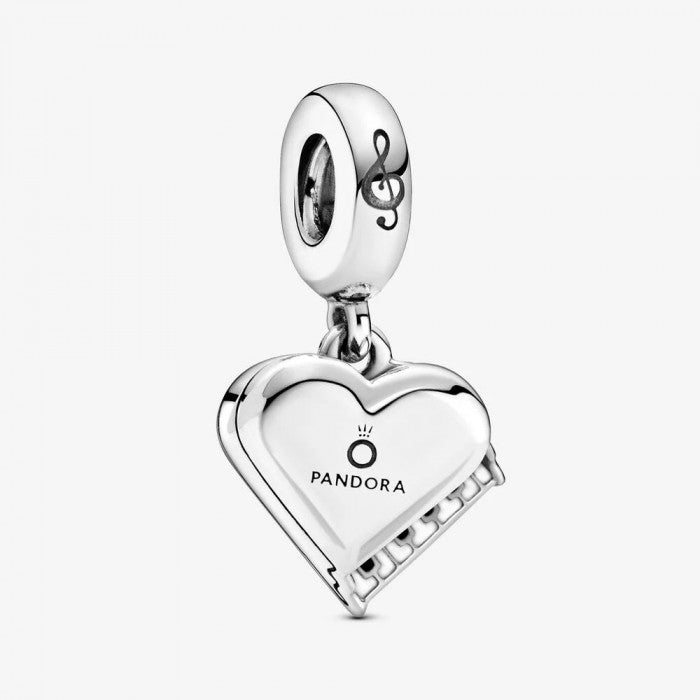 Piano Heart Pendant Charm