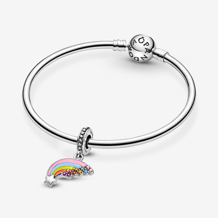 Pendentif couleur arc-en-ciel