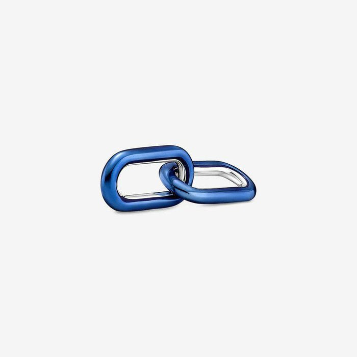 Charm Doppio Link Blu Elettrico Pandora ME