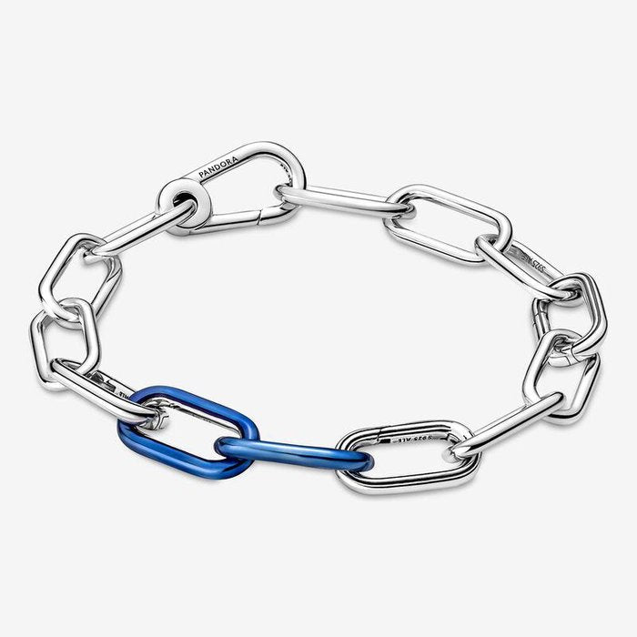 Charm Doppio Link Blu Elettrico Pandora ME