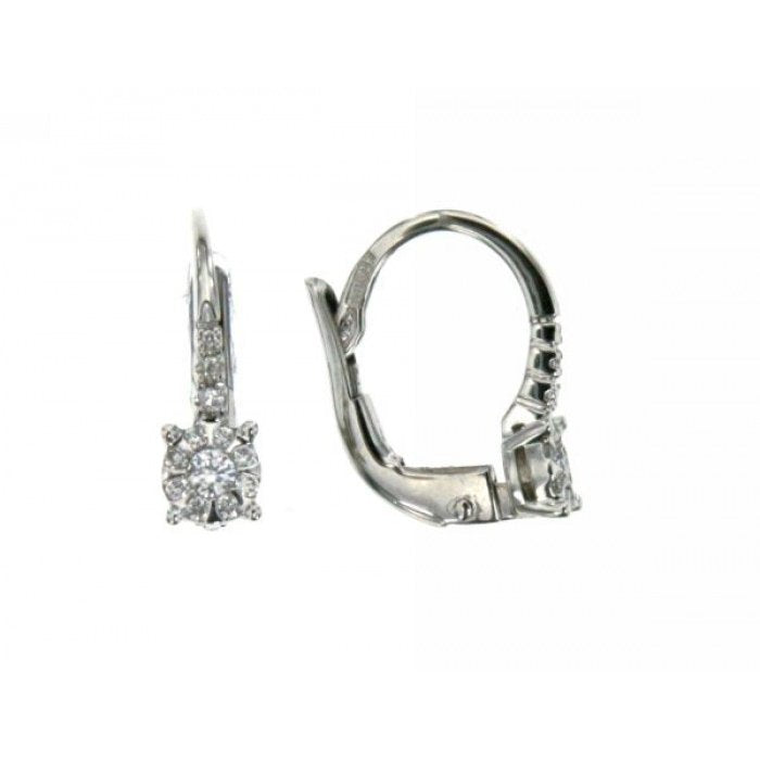 Pavè br light point earrings