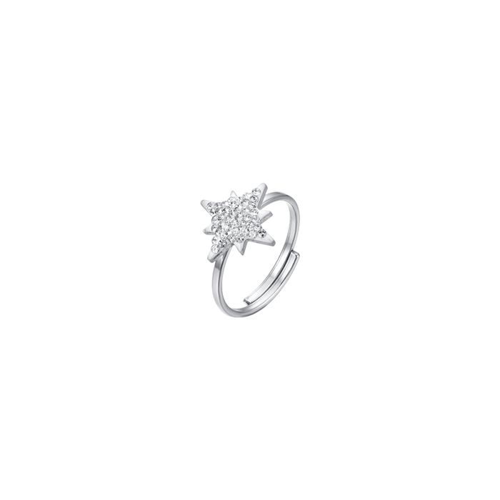 ANELLO DONNA IN ACCIAIO CON STELLA DI SISSI
