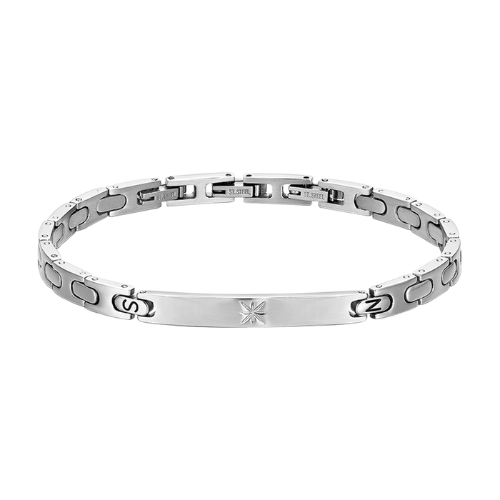 MEN'S STEEL BRACELET WIND ROSE
