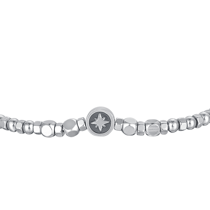 BRACCIALE UOMO IN ACCIAIO CON LAPIS E STELLA