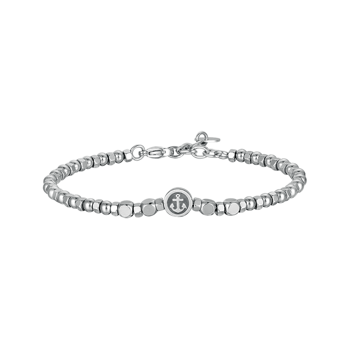 MEN'S STEEL BRACELET WITH ANCHOR ELEMENT