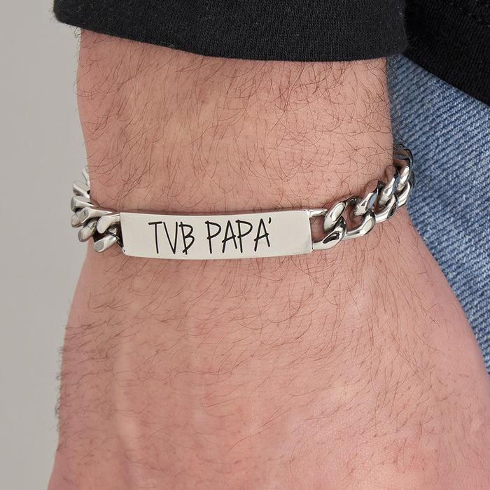 TVB PAPA' MEN'S STEEL BRACELET