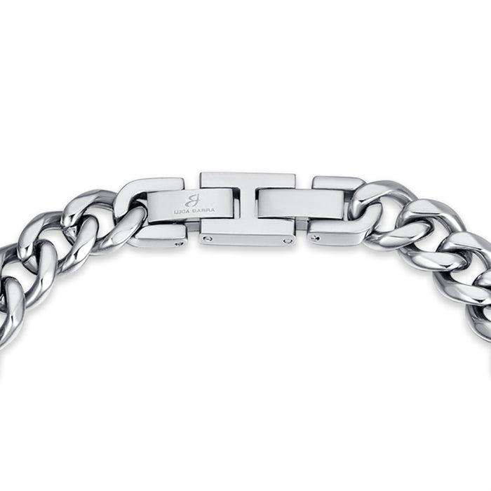 MEN'S BRACELET IN STEEL CHAIN MESH SILVER