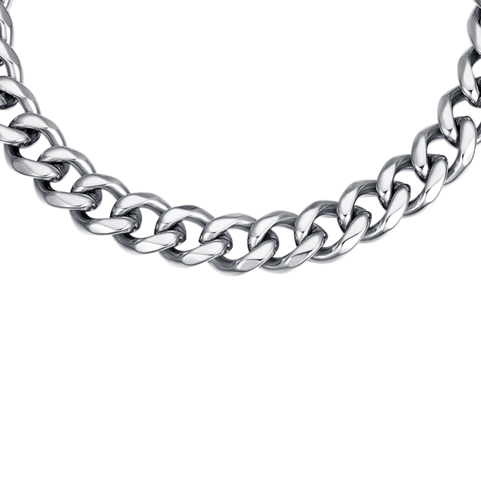 MEN'S BRACELET IN STEEL CHAIN MESH SILVER