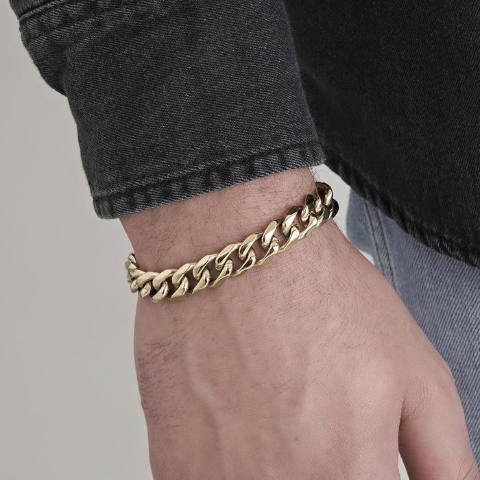 BRACCIALE UOMO IN ACCIAIO CATENA INTRECCIATA