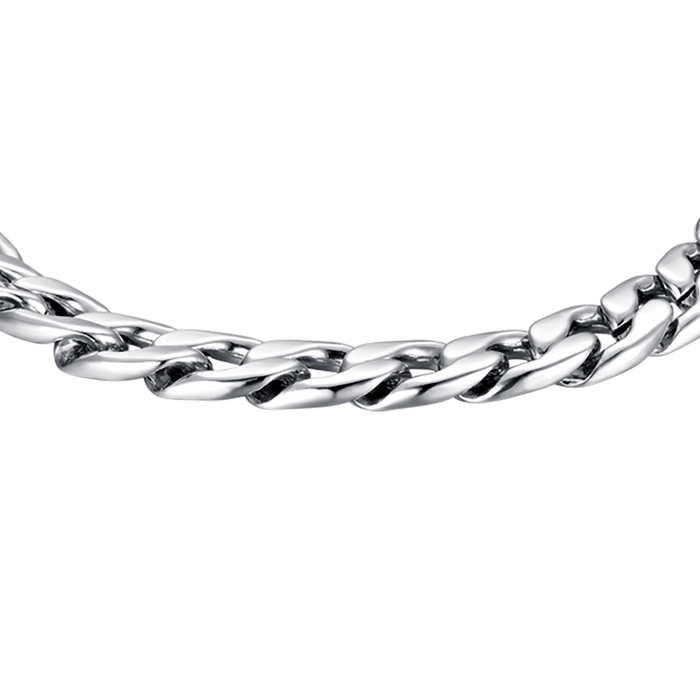 BRACCIALE UOMO IN ACCIAIO MAGLIA ACCIAIO