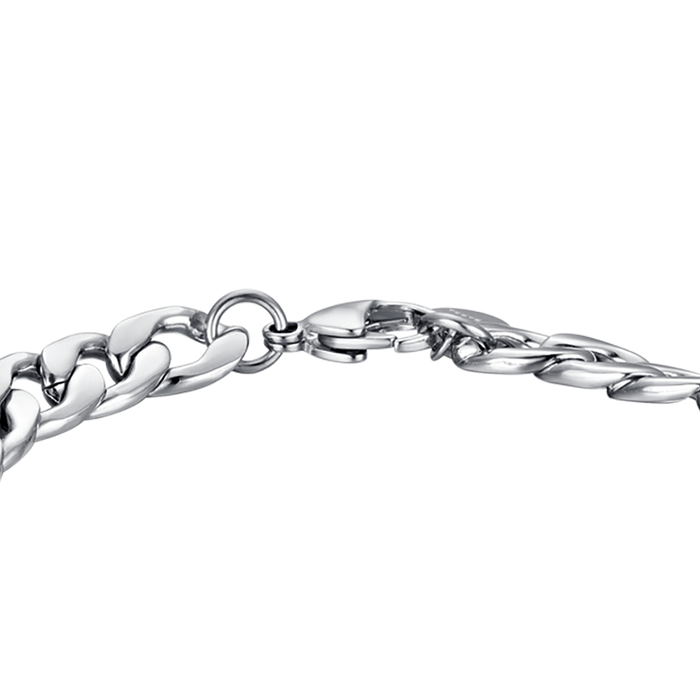 BRACCIALE UOMO IN ACCIAIO MAGLIA ACCIAIO