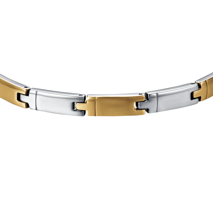BRACELET HOMME EN ACIER ET ACIER IP GOLD
