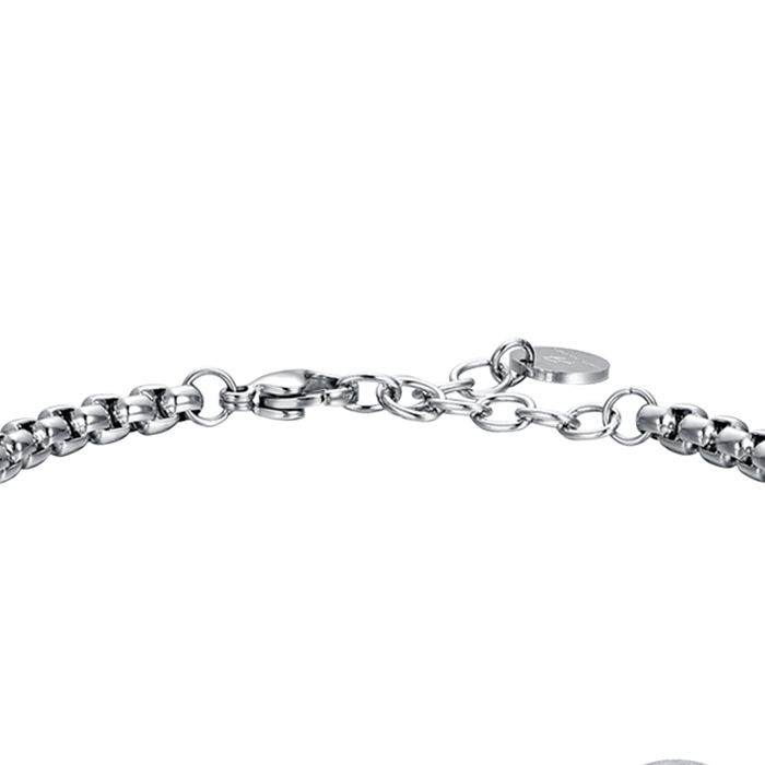 MEN'S BRACELET IN STEEL ZODIAC SIGN PISCES PLATE