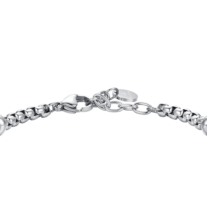 BRACCIALE UOMO IN ACCIAIO ANCORA CON CROCEFISSO