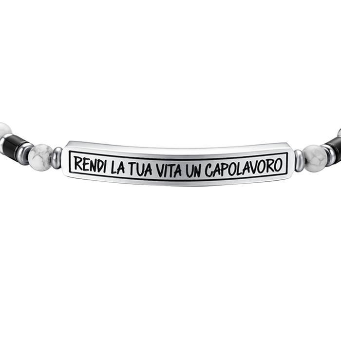 BRACCIALE UOMO IN ACCIAIO RENDI LA TUA VITA UN CAPOLAVORO