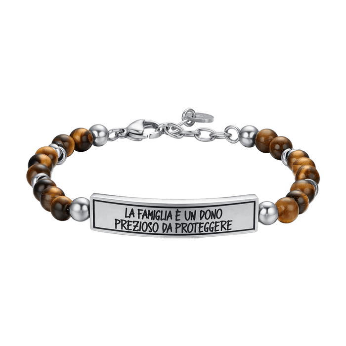 BRACELET EN ACIER POUR HOMME FAMILIAL EST UN CADEAU PRÉCIEUX À PROTÉGER