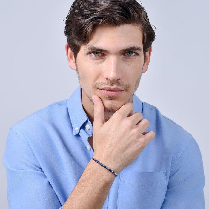 BRACCIALE UOMO IN ACCIAIO LAPIS BLU