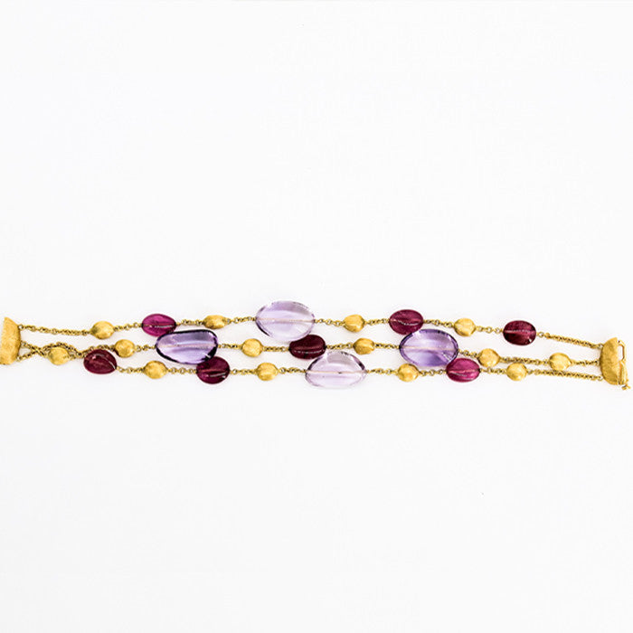 Bracelet Marco Bicego en améthyste et tourmaline