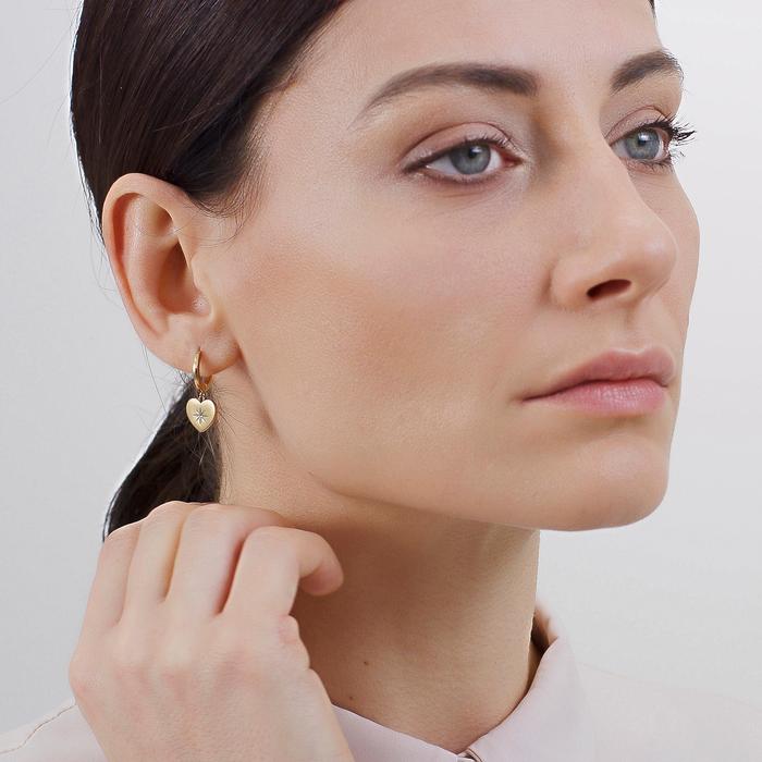 Boucle d'oreille coeur CHAKRA