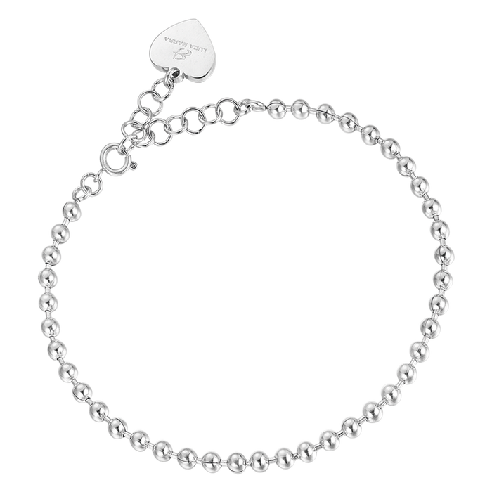 BRACCIALE DONNA IN ACCIAIO PALLINATO