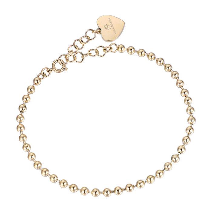 BRACELET FEMME EN ACIER PLAQUÉ BOULE