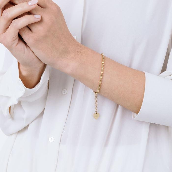 BRACELET FEMME EN ACIER PLAQUÉ BOULE