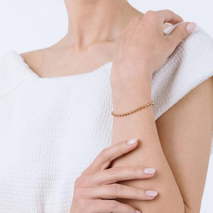 BRACELET FEMME EN ACIER PLAQUÉ BOULE