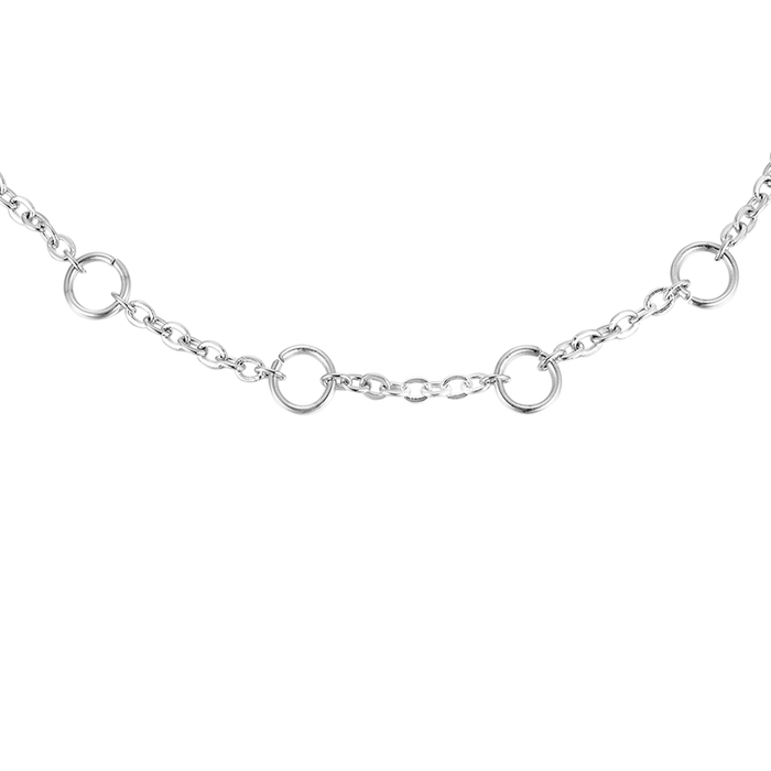 WOMEN'S STEEL BRACELET WITH CIRCLES