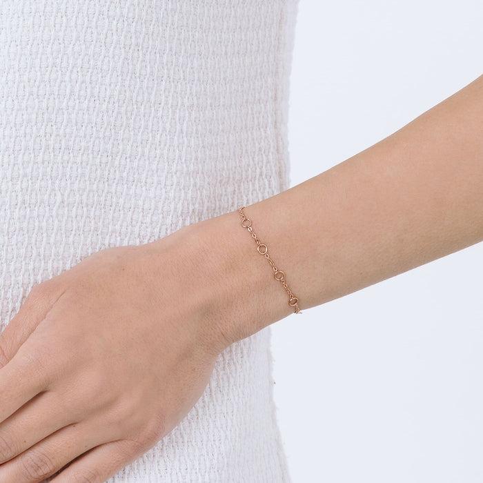 WOMEN'S STEEL BRACELET WITH CIRCLES