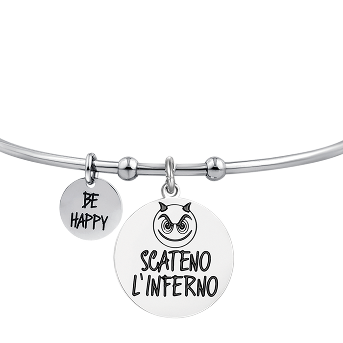 BRACELET EN ACIER POUR FEMME JE LIBÈRE L'ENFER