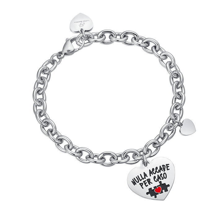 BRACELET EN ACIER POUR FEMME RIEN N'ARRIVE PAR HASARD