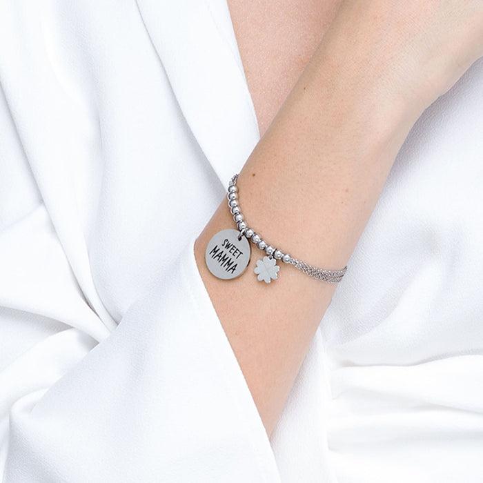 SWEET MOM STEEL BRACELET FOR WOMEN