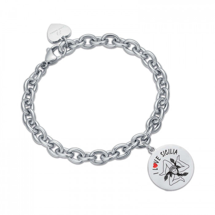 Bracciale catena I love sicilia