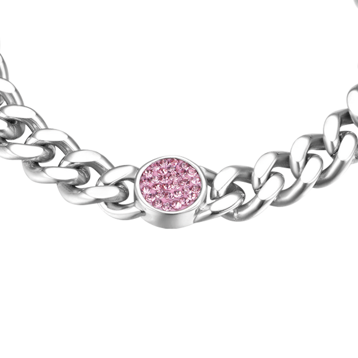 BRACCIALE DONNA IN ACCIAIO CON ELEMENTO E CRISTALLI