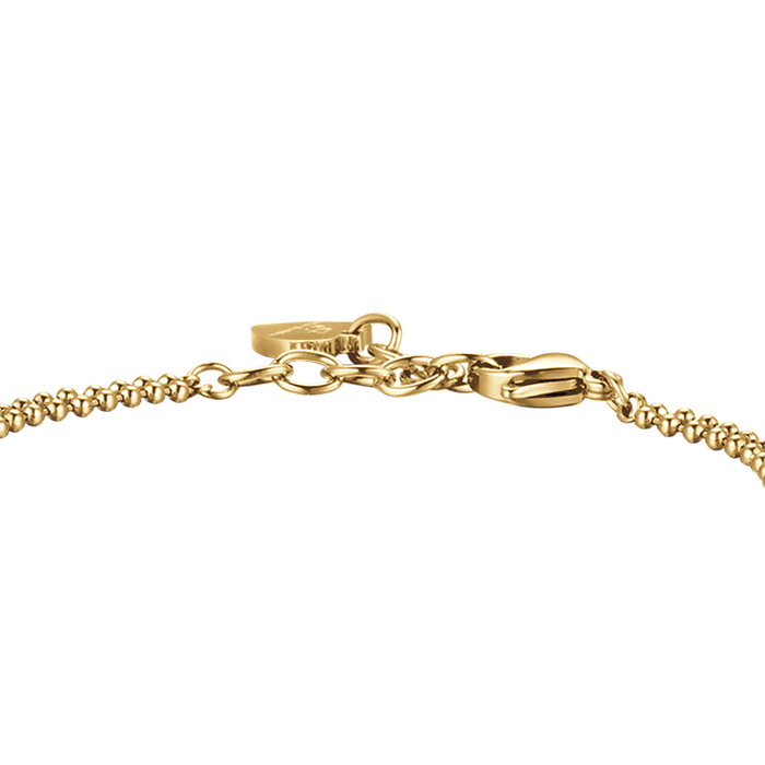 BRACCIALE DONNA IN ACCIAIO IP GOLD CON CUORI DI GRANDEZZE DIVERSE