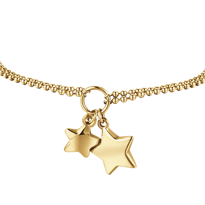 BRACCIALE DONNA IN ACCIAIO IP GOLD CON STELLE
