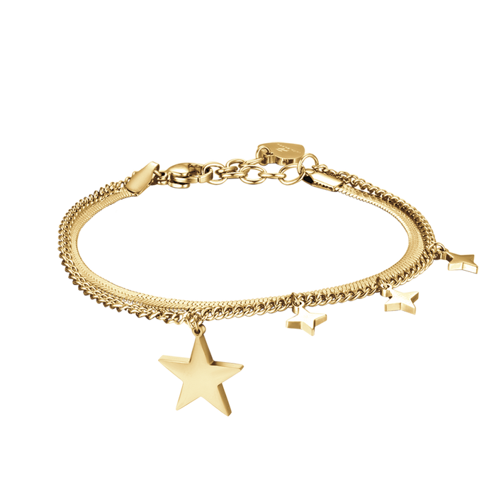WOMEN'S BRACELET IN IP GOLD STEEL WITH STAR