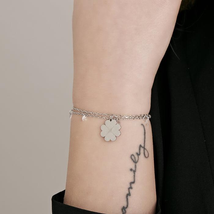 BRACCIALE DONNA IN ACCIAIO IP GOLD CON STELLA
