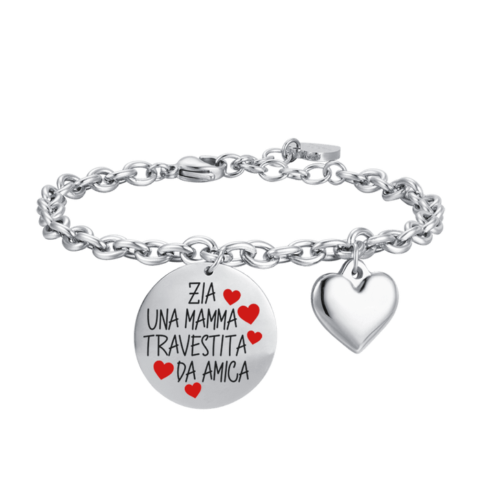 BRACELET EN ACIER POUR FEMME TANTE UNE MÈRE DÉGUISÉE EN AMIE