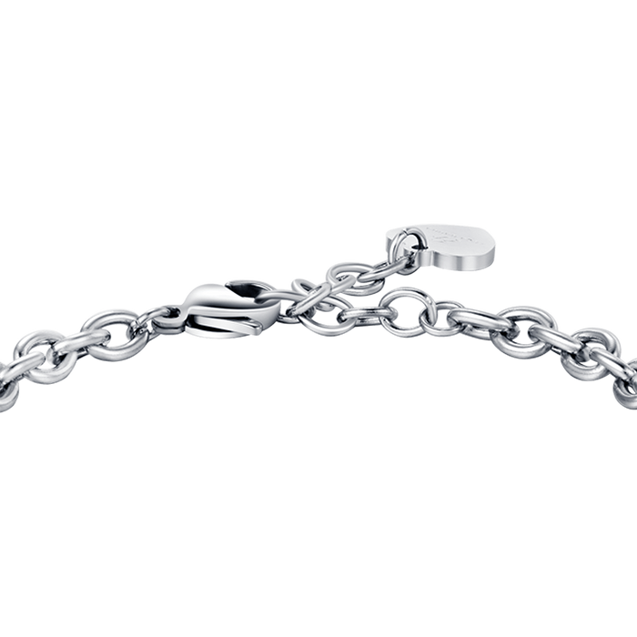 BRACCIALE DONNA IN ACCIAIO CON STELLA CON CRISTALLI BIANCHI