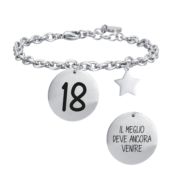 BRACELET FEMME EN ACIER 18 CARATS LE MEILLEUR RESTE À VENIR