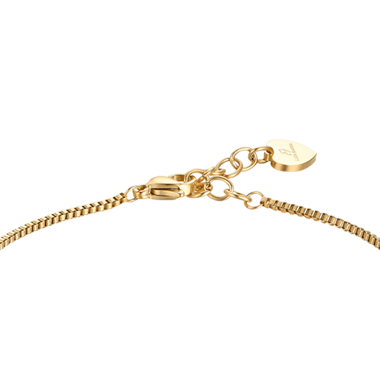 BRACCIALE DONNA IN ACCIAIO IP GOLD CON CRISTALLI BIANCHI E SFERE