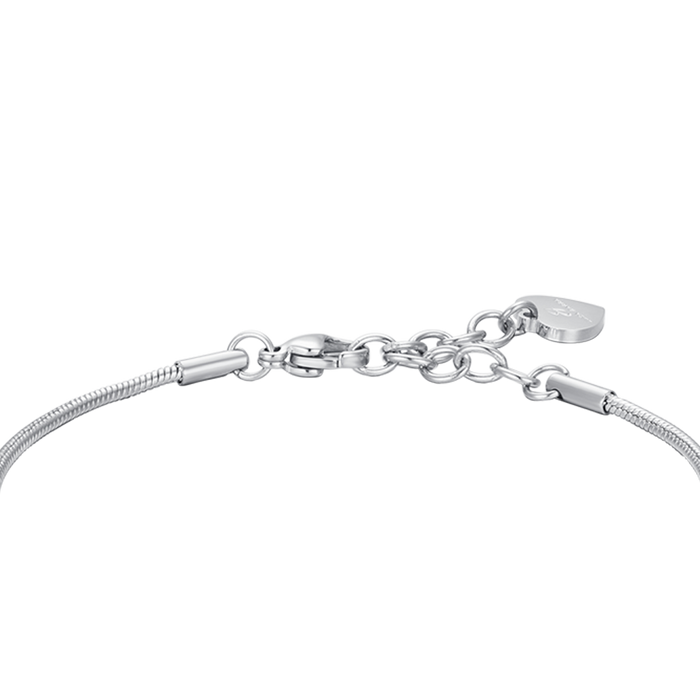 WOMEN'S BRACELET IN STEEL STARS WITH WHITE CRYSTALS