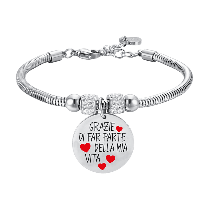 WOMEN'S STEEL BRACELET THANK YOU FOR BEING PART OF MY LIFE