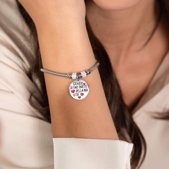 WOMEN'S STEEL BRACELET THANK YOU FOR BEING PART OF MY LIFE
