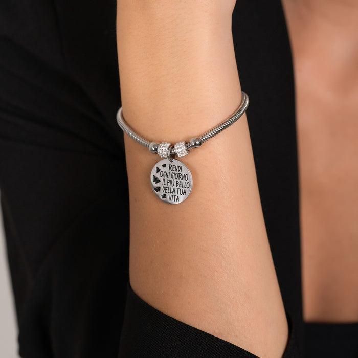 WOMEN'S STEEL BRACELET MAKE EVERY DAY THE MOST BEAUTIFUL OF YOUR LIFE