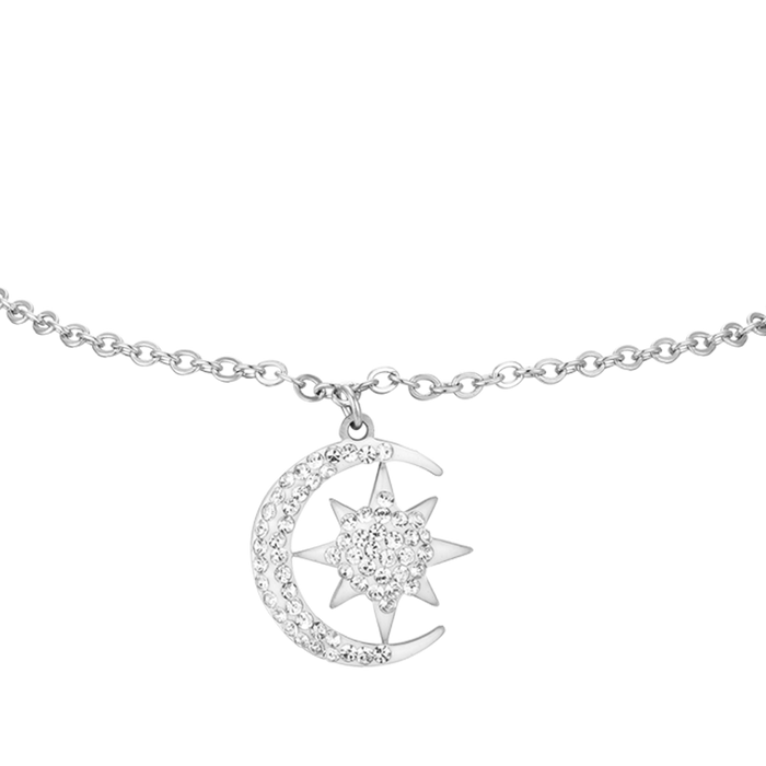 BRACELET FEMME EN ACIER ÉTOILE ET LUNE